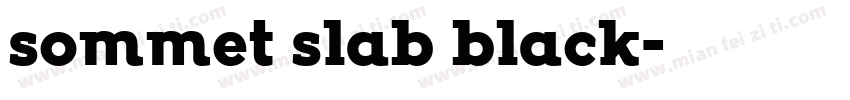 sommet slab black字体转换